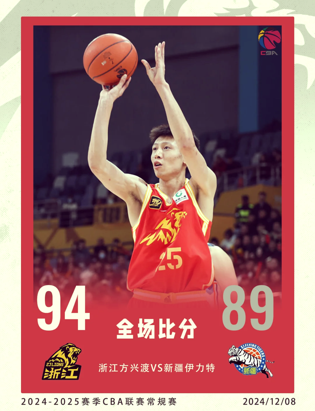 南昌八一队客场取得连胜，击败重庆斯威